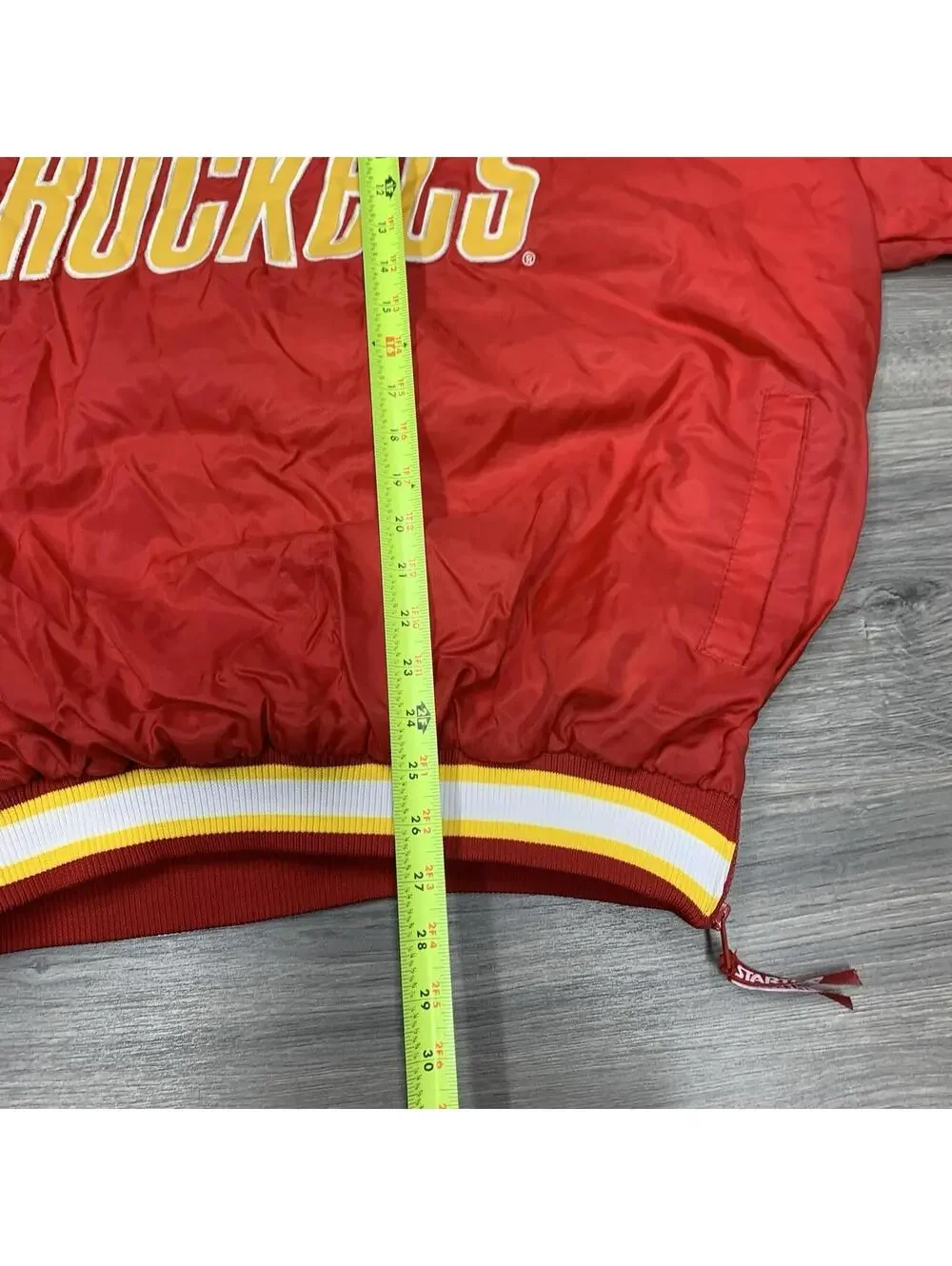 Vintage 90S Starter Houston Rockets Windbreaker Jacket XL OLD LOGO MENS RARE RED_6